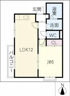 ハイツ川原【1階】の間取り