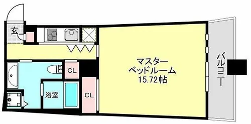 ザ・タワー大阪レジデンス【5階】の間取り