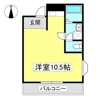 アンフィニ幸田【3-F号室】の間取り