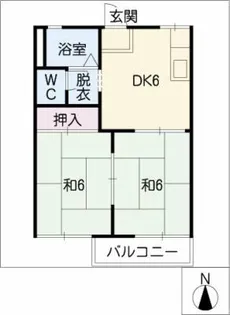 ハピネス千代8【2階】の間取り