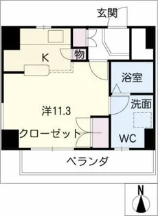 ガーデンヒルズ芳野【2階】の間取り