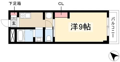 シフォン日和【302号室】の間取り
