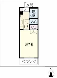 アーバン日野【1階】の間取り