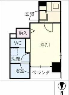 アールズタワー志賀本通駅前【4階】の間取り