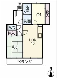 メルベーユ白鳳【3階】の間取り