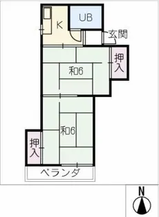 エクセランス稲島【4階】の間取り