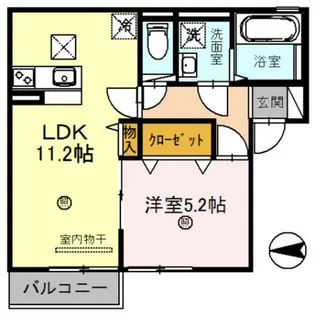 ドミール本町【1階】の間取り