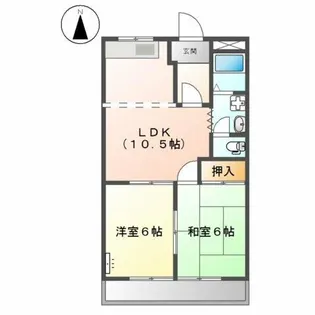 サンガーデンみやび【2階】の間取り