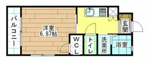 飛幡ブレイン【3階】の間取り