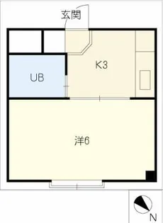 サンシャインハイツ【2階】の間取り