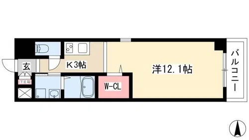 丸の内エンブルコート【301号室】の間取り