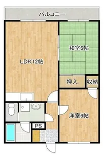 シャルダン中尾【301号室】の間取り