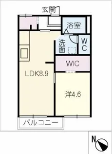 メゾン稲垣A【2階】の間取り