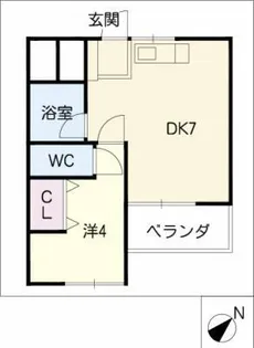 日の出マンション【1階】の間取り