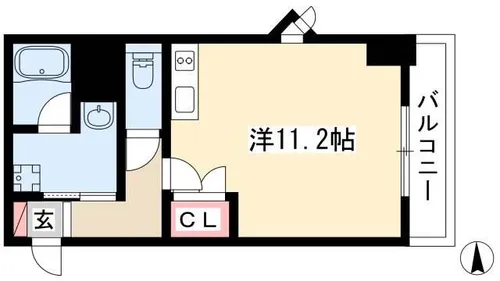 BSレジデンス栄【0412号室】の間取り