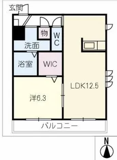 グランヴィラ虹ヶ丘【1階】の間取り