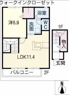 ビエラ【2階】の間取り