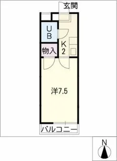 しみづ荘Ⅱ【2階】の間取り