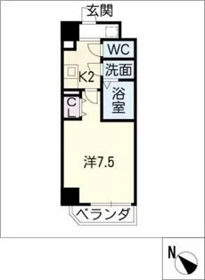 REGALO桜本町【7階】の間取り