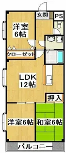 HIGASHIOマンション【1階】の間取り