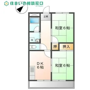 愛知県岡崎市筒針町字上川田【マンション】の間取り