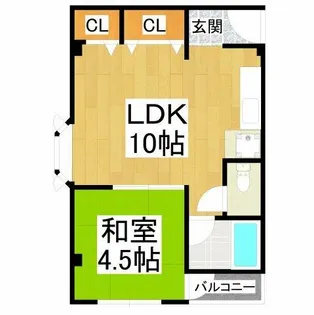 ラフィーネ2号館【3C号室】の間取り