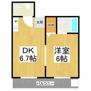 サンビーム長野【3階】の間取り