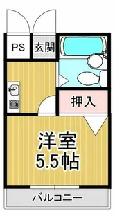 スクエア錦織【3階】の間取り