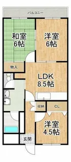 メゾン大北【4階】の間取り