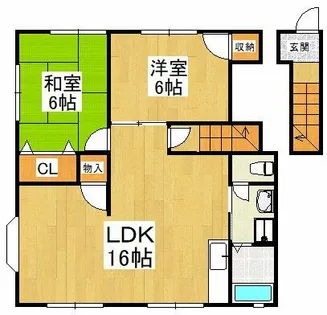 メゾン津々山台【2階】の間取り