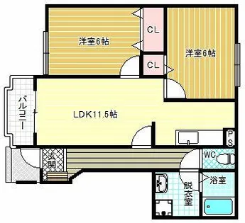 グランデュール【1階】の間取り