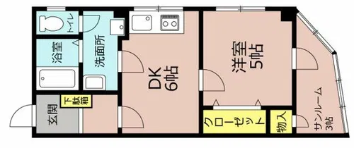 ハリマビル【3階】の間取り