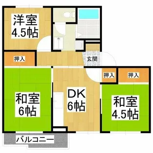 沼善ハイツ【2階】の間取り