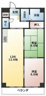 アドヴァンス【102号室】の間取り