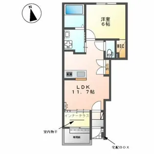 セレスティ【1階】の間取り