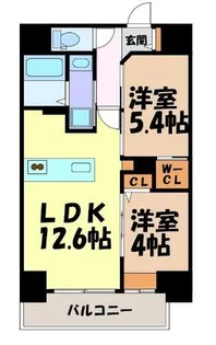 ザ・レジデンスパーク久屋大通【13階】の間取り