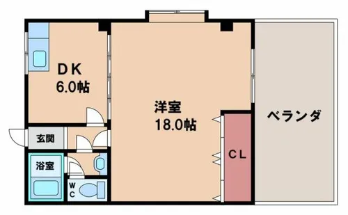 アメニティ福寿【4階】の間取り