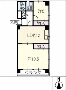 晴真マンション【3階】の間取り