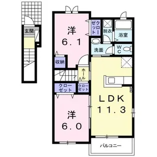 ポンドⅠ【2階】の間取り