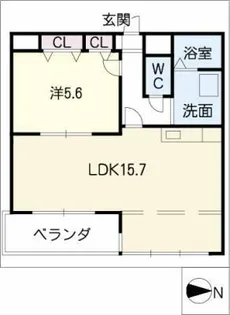 アムール御器所【2階】の間取り