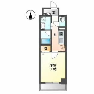 ダイアモンドムーン(DIAMOND MOON)【4階】の間取り