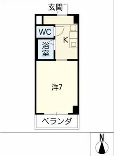 メジログランデ星ヶ丘【1階】の間取り