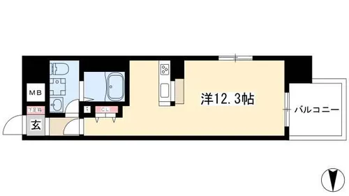 Gramercy Shirakawa Koen【6階】の間取り