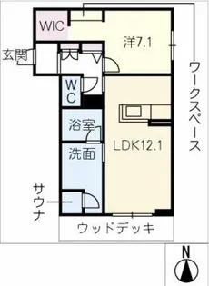 リラフォート【1階】の間取り