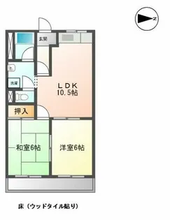 エルハイム旭【2階】の間取り