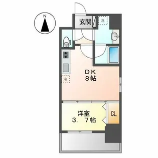 グランドゥール名駅西(ルネフラッツ名駅西)【704号室】の間取り