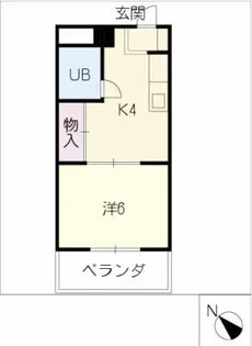 コーポ八田【3階】の間取り
