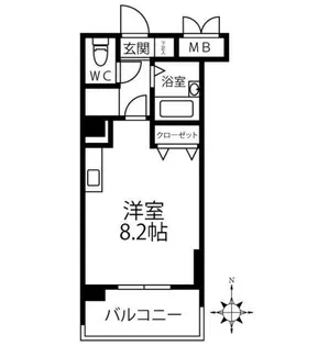 クリオ行啓通参番館【3階】の間取り