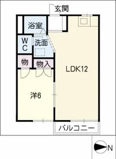 KUR HAUS N C棟【2階】の間取り