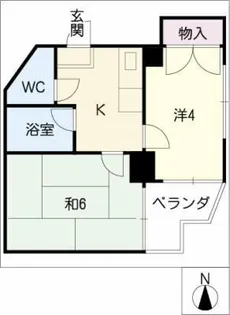 レジデンスじんぐう【4階】の間取り